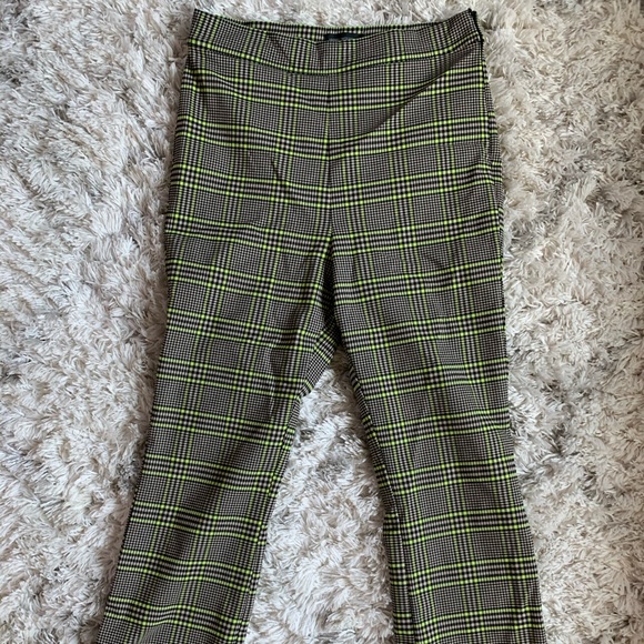 High-rise flare gingham pants!! - Picture 1 of 2